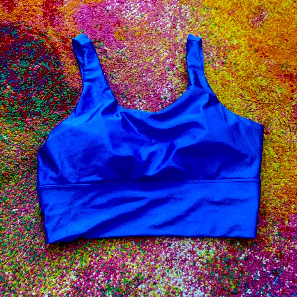 Shimmery Blue Athletic Top